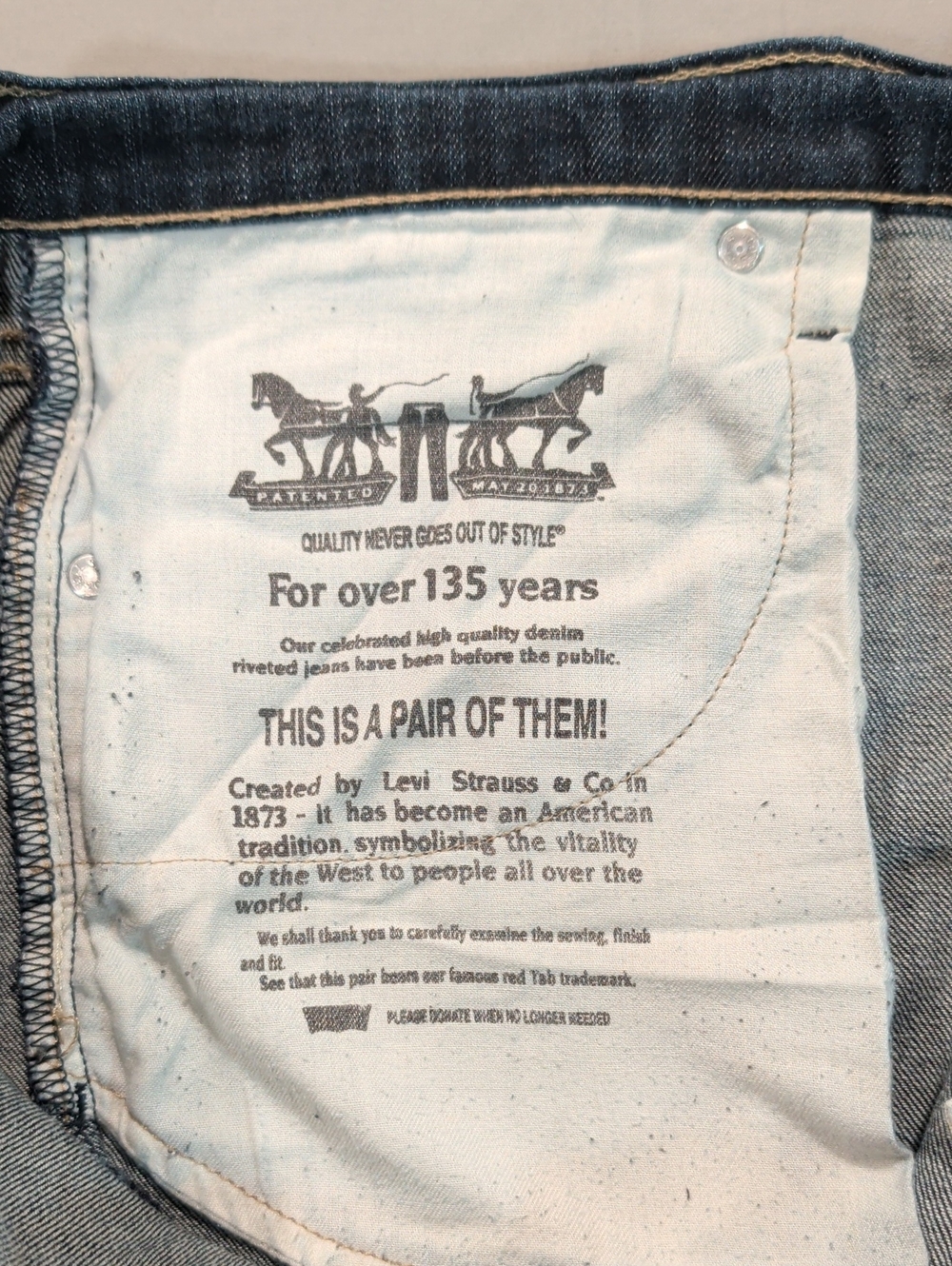 Levi's 511 Slim Denim Jeans  Indigo - Size 42x32 - Picture 3 of 7